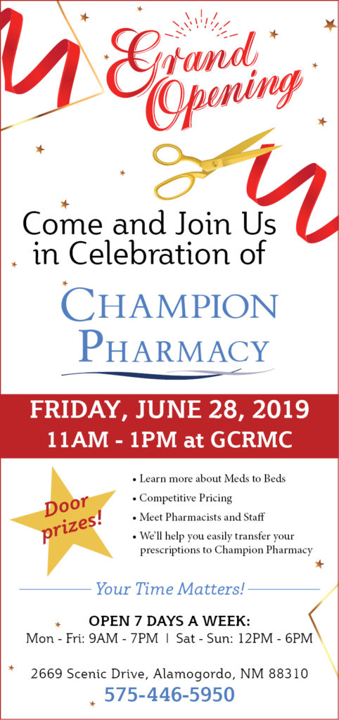Champion Pharmacy Grand Opening Gerald Champion Regional Medical